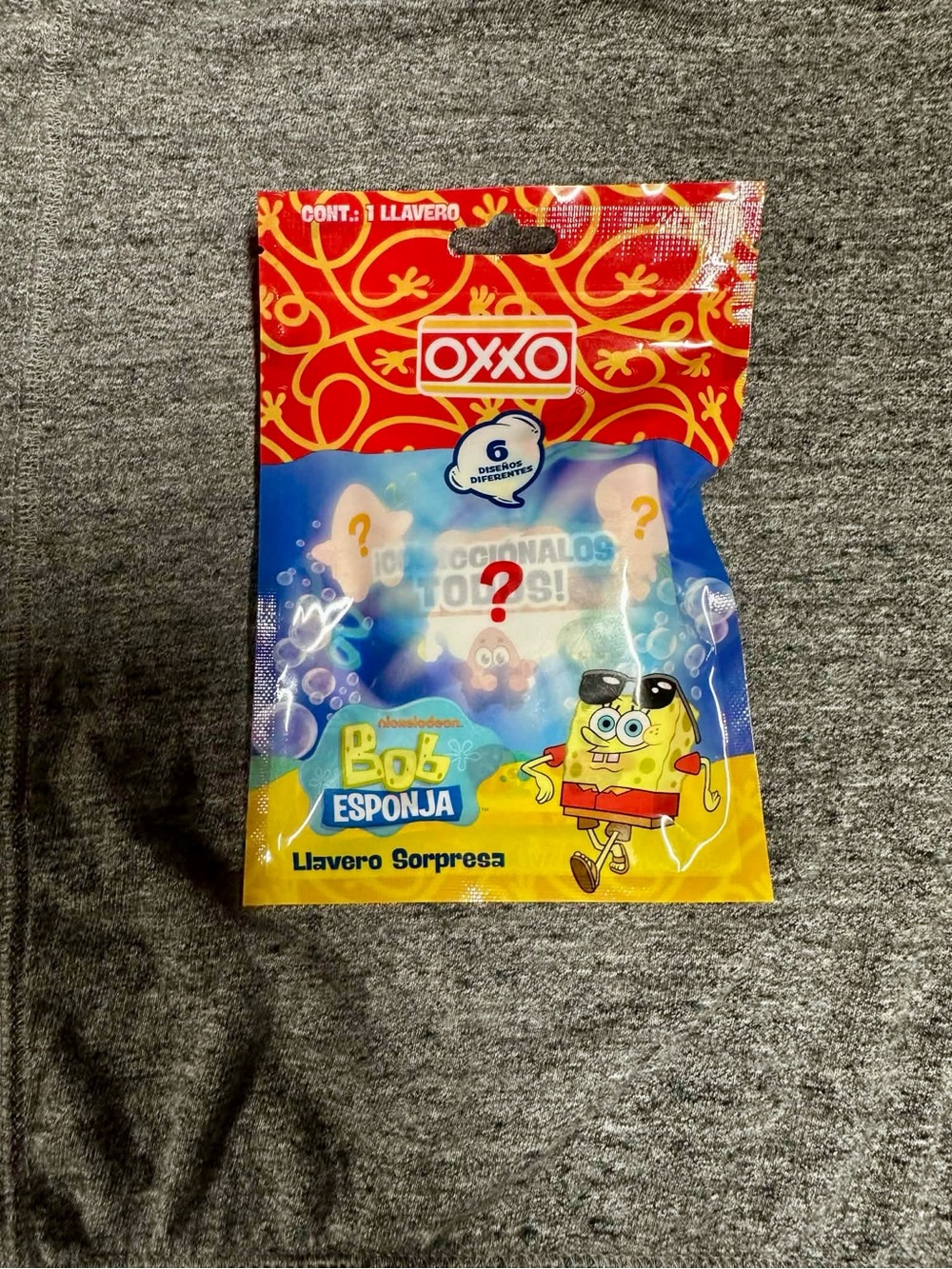 Oxxo Bob Esponga Llavero Keychain New Sorpresa Surprise sponge bob